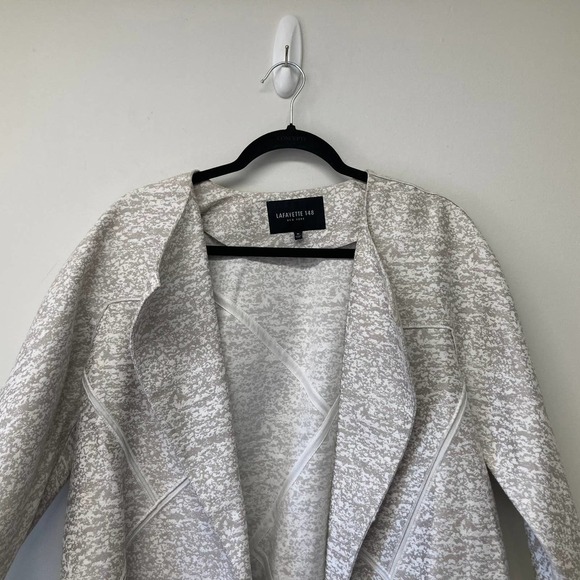Lafayette 148 open front long jacket - Picture 4 of 10